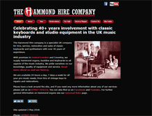 Tablet Screenshot of hammondhire.com